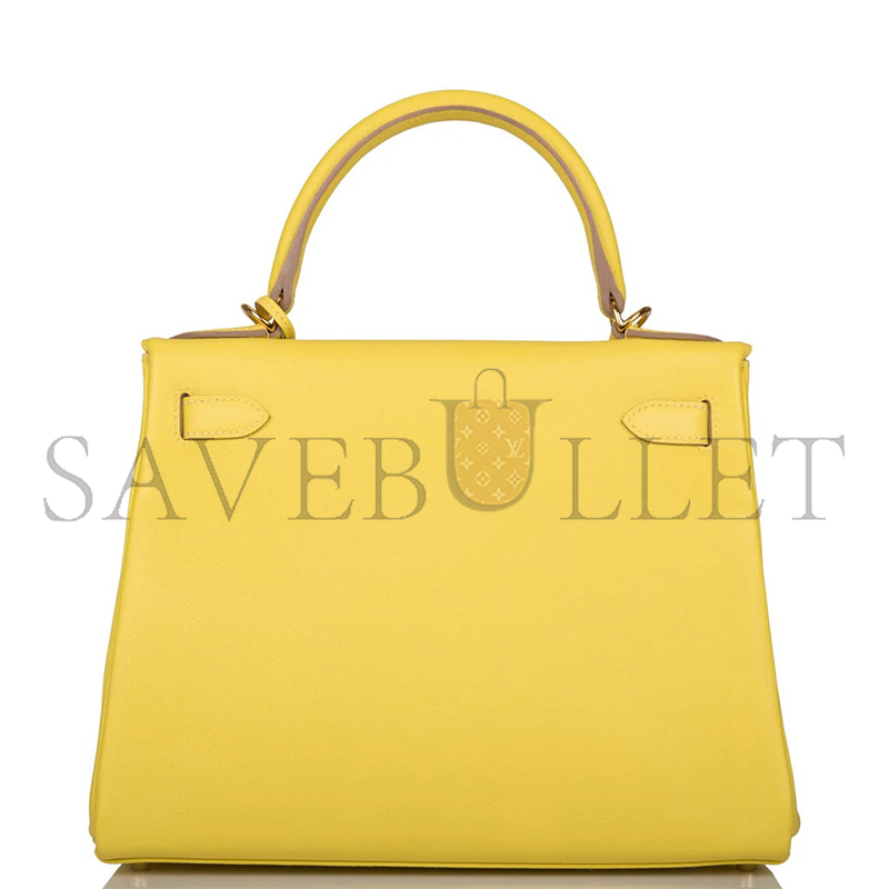 H**me5 kelly 28 lime evercolor gold hardware (28*22*10cm)